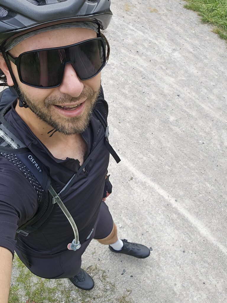 me in my biking attire